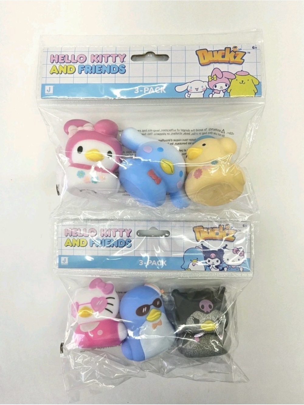 Hello Kitty & Friends Duckz 3-Pack
Lot of 2 includes Rare Glitter Kuromi